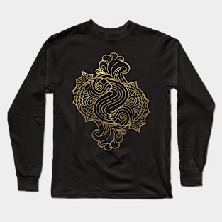 Pisces gold Long Sleeve T-Shirt